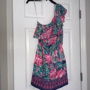 Lilly Pulitzer one shoulder dress/romper. NWT!